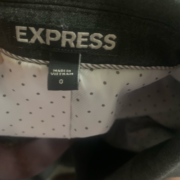 Express Charcoal Grey Fitted Blazer - Picture 3 of 4